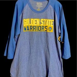 NWT Klay Thompson Golden State Warriors XL 3/4 Jersey shirt